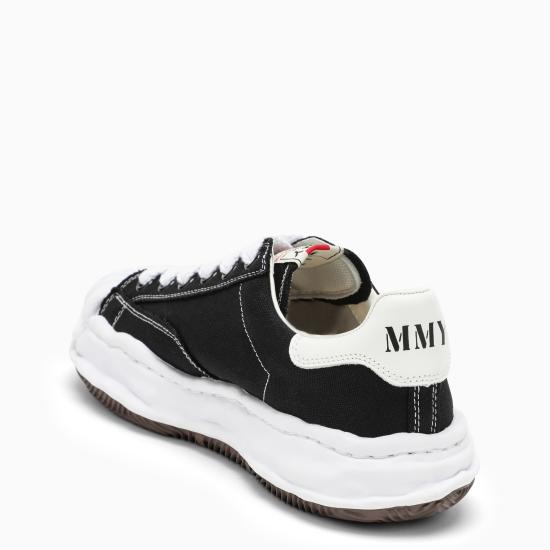 26SS 메종 미하라 야스히로 블레이키 OG 솔 캔버스 로우탑 스니커즈 A08FW735CO Black - MAISON MIHARA YASUHIRO