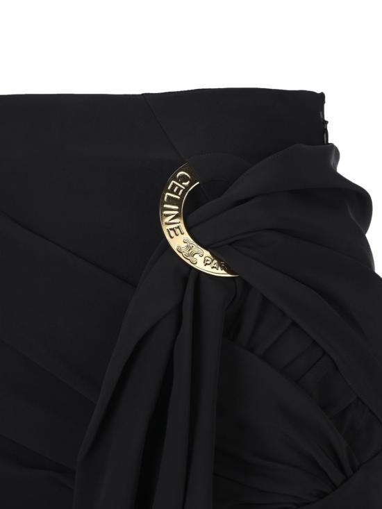 26SS 셀린느 미디 스커트 RJ09W0T43 38NO Black - CELINE