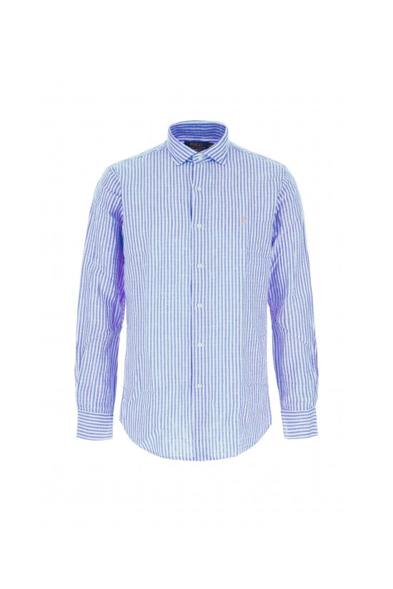 26SS 폴로 랄프로렌 긴팔 셔츠 710B16700 001 BLUE WHITE