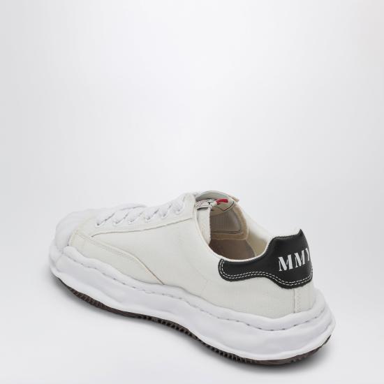26SS 메종 미하라 야스히로 블레이키 OG 솔 캔버스 로우탑 스니커즈 A08FW735CO White - MAISON MIHARA YASUHIRO