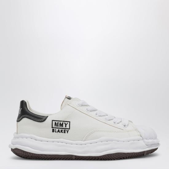 26SS 메종 미하라 야스히로 블레이키 OG 솔 캔버스 로우탑 스니커즈 A08FW735CO White