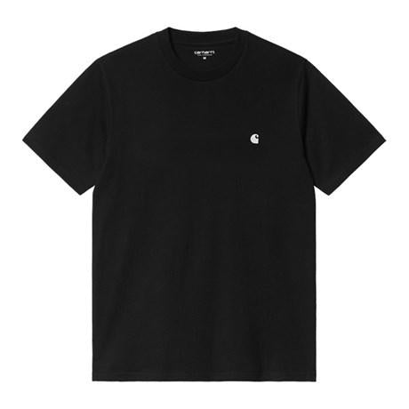 26SS 칼하트 WIP 숏슬리브 매디슨 티셔츠 I033000 0D2XX BLACK WHITE DOM