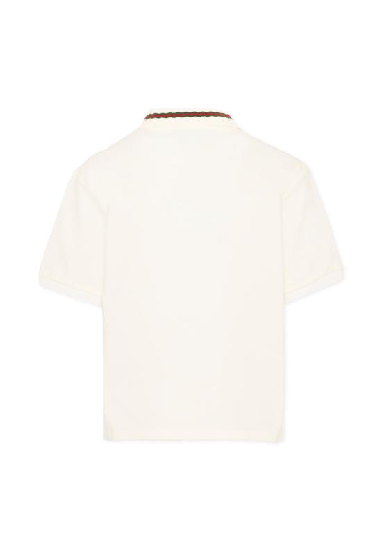 26FW [키즈] 구찌 폴로 셔츠 852834 XJHRS 9024 WHITE - GUCCI