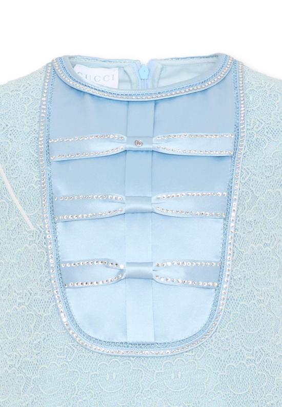 26FW [키즈] 구찌 원피스 851449 ZAUGX 4147 LIGHT BLUE - GUCCI