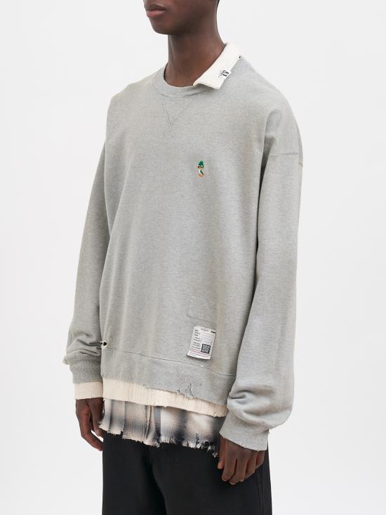 26SS 메종 미하라 야스히로 스웨터 NJ16PO752GRAY Grey - MAISON MIHARA YASUHIRO
