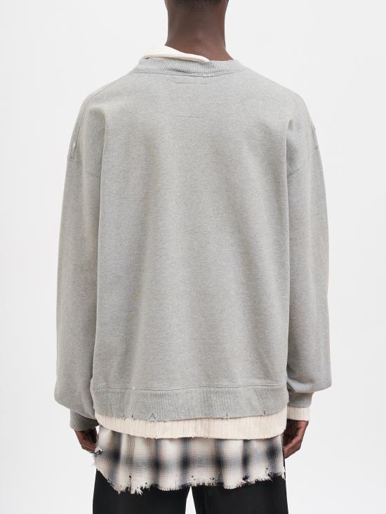 26SS 메종 미하라 야스히로 스웨터 NJ16PO752GRAY Grey - MAISON MIHARA YASUHIRO