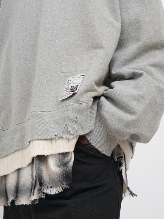 26SS 메종 미하라 야스히로 스웨터 NJ16PO752GRAY Grey - MAISON MIHARA YASUHIRO