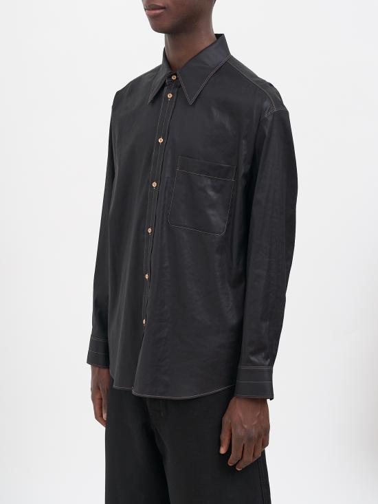 26SS 르메르 셔츠 NSH1273LF1536BK997 Dark grey - LEMAIRE