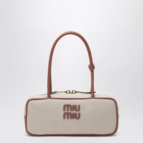 26SS 미우미우 토트백 5BB173OWMACRN Beige