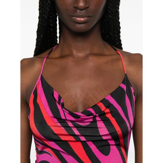 26SS 푸찌 원피스 6HJG36 6H767 003 PINK BLACK - PUCCI