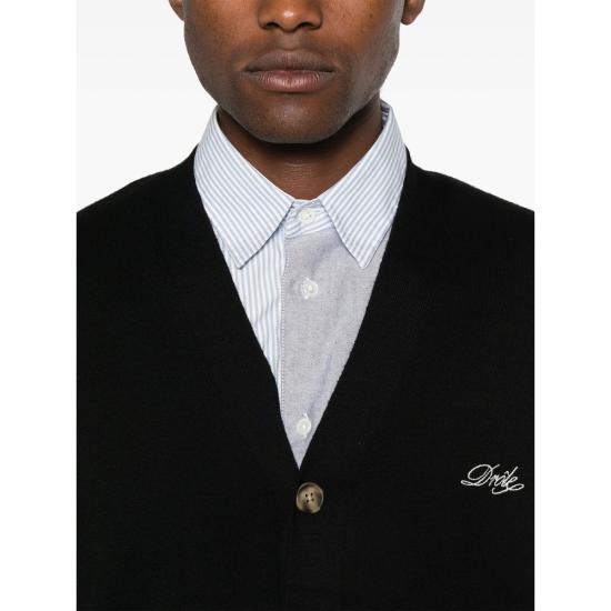 26FW 드롤드무슈 가디건 PERM CA123 WO007 BLACK - DROLE DE MONSIEUR