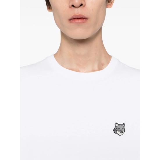 26SS 메종키츠네 폭스 헤드 컴포트 티셔츠 PM00108KJ7025 WHITE - MAISON KITSUNE
