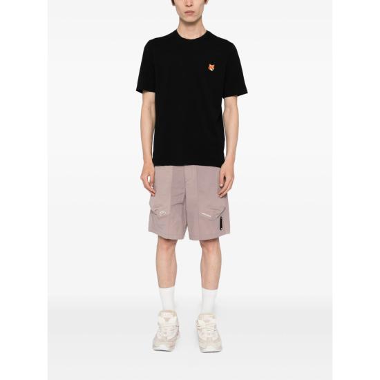 26SS 메종키츠네 폭스 헤드 레귤러 티셔츠 PM00107KJ7026 BLACK - MAISON KITSUNE