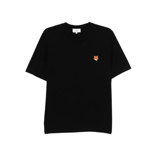 26SS 메종키츠네 폭스 헤드 레귤러 티셔츠 PM00107KJ7026 BLACK