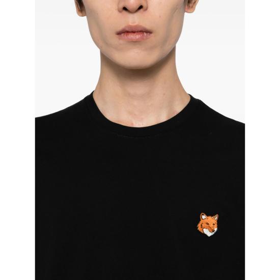 26SS 메종키츠네 폭스 헤드 레귤러 티셔츠 PM00107KJ7026 BLACK - MAISON KITSUNE