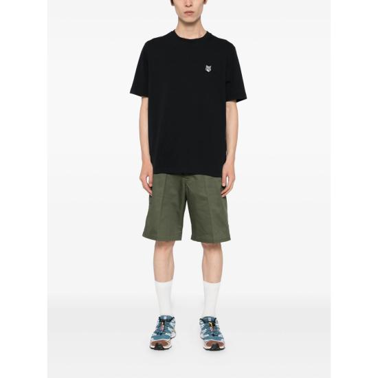26SS 메종키츠네 폭스 헤드 컴포트 티셔츠 PM00108KJ7025 BLACK - MAISON KITSUNE