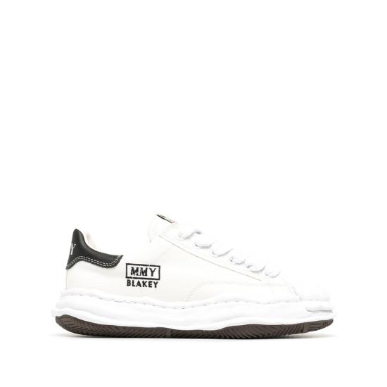 26SS 메종 미하라 야스히로 블레이키 OG 솔 캔버스 로우탑 스니커즈 A08FW735 WHITE