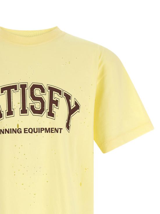 26SS 새티스파이 모스테크 티셔츠 1100641A0441A04 Yellow - SATISFY