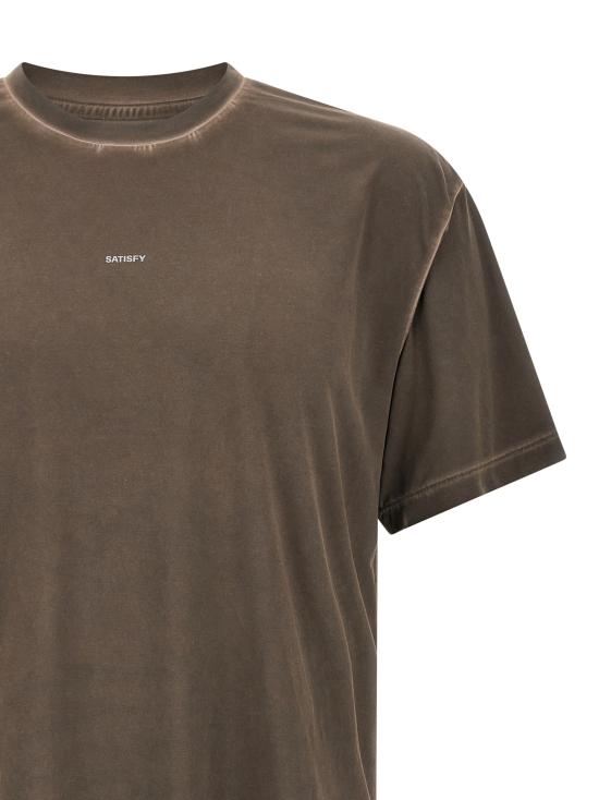 26SS 새티스파이 아우라라이트 티셔츠 1100091D0191D01 Brown - SATISFY