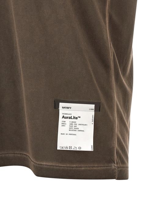 26SS 새티스파이 아우라라이트 티셔츠 1100091D0191D01 Brown - SATISFY