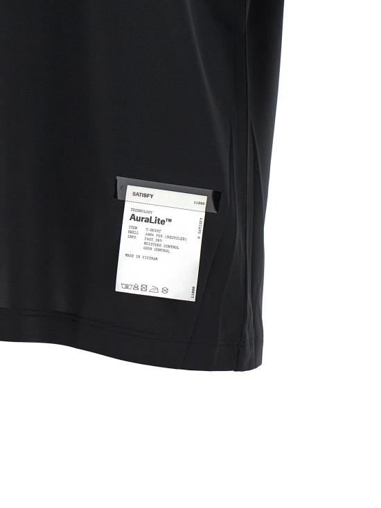 26SS 새티스파이 아우라라이트 티셔츠 110000000100001 Black - SATISFY