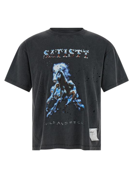 26SS 새티스파이 모스테크 티셔츠 1100600A1600A16 Black