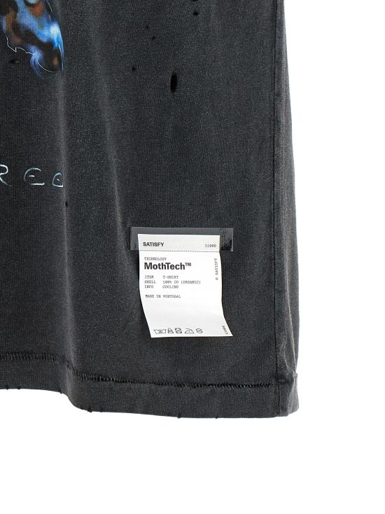 26SS 새티스파이 모스테크 티셔츠 1100600A1600A16 Black - SATISFY