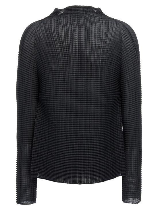 26SS 이세이 미야케 가디건 IM66FJ68015 Black - ISSEY MIYAKE