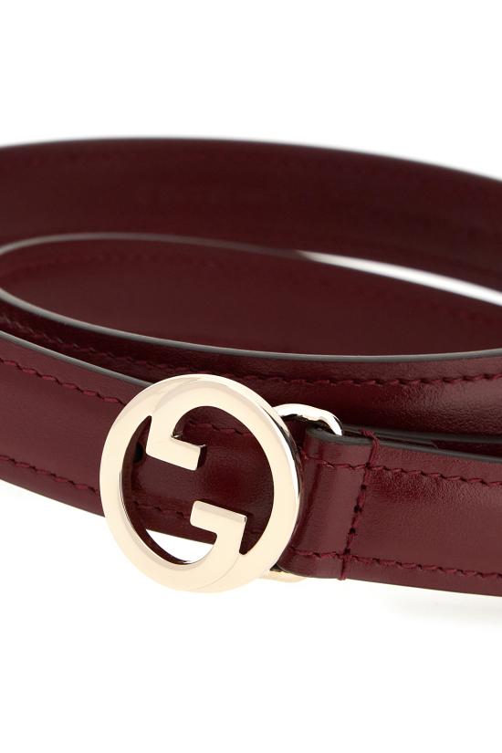 25SS 구찌 벨트 7230730YA0G 6207 ROSSO ANCORA - GUCCI