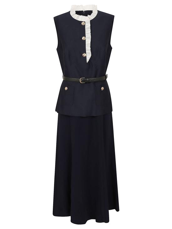 26SS 셀프 포트레이트 미디 원피스 SS26 082MAN NAVY