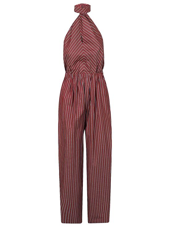 26SS 안다마네 점프수트 TM190195A TNC197 874 ROUGE NOIR LIGHT BLUE