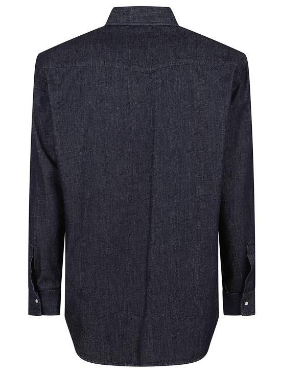 26SS 디스퀘어드2 긴팔 셔츠 S74DM1025 D30029 470 NAVY BLUE - DSQUARED2