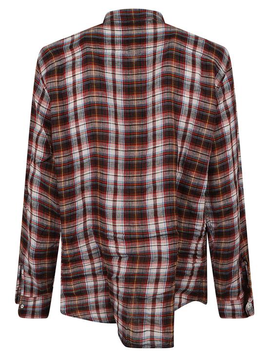 26SS 디스퀘어드2 긴팔 셔츠 S74DM1006 D35423 002F RED LIGHT BLUE CHECK - DSQUARED2