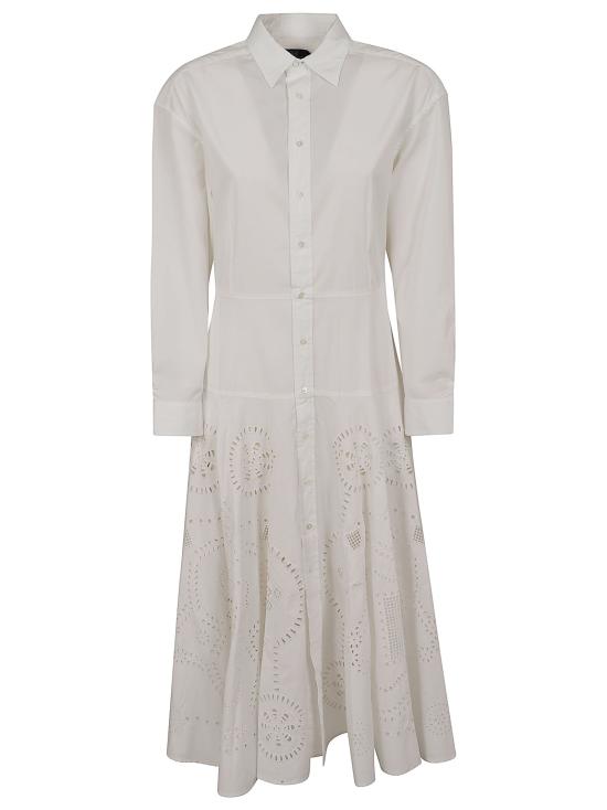 26SS 폴로 랄프로렌 미디 원피스 211A12925001 WHITE
