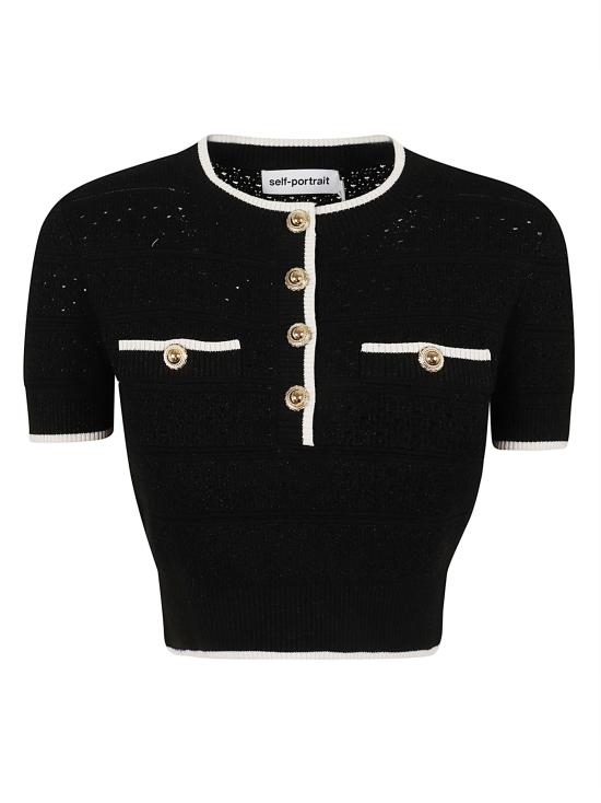 26SS 셀프 포트레이트 탑 SS26 055TB BLACK