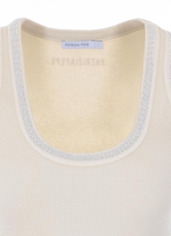 26SS 파트리지아페페 긴팔 티셔츠 8M1787 J373W413 White - PATRIZIA PEPE