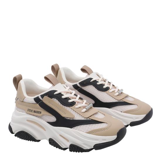 26SS 스티브매든 스니커즈 POSSESSION IRISH BLKSIL Beige - STEVE MADDEN