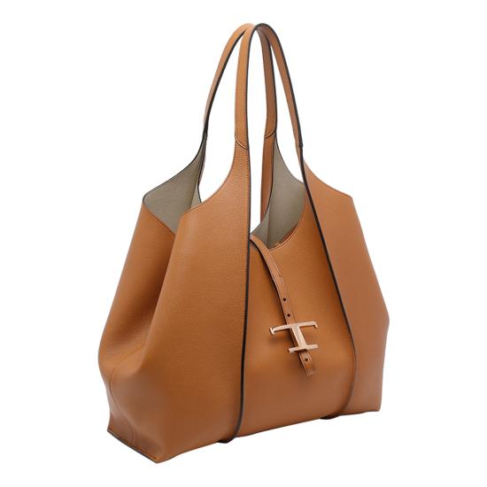 26SS 토즈 T 타임리스 미니 쇼핑백 XBWTSBA0300 Q8ES410 Brown - TODS