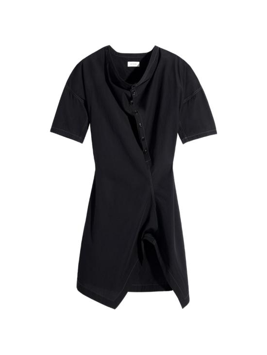 26SS 르메르 미디 원피스 DR1158 LF1399 999 BLACK DOM