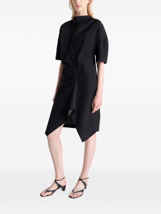 26SS 르메르 미디 원피스 DR1158 LF1399 999 BLACK DOM - LEMAIRE