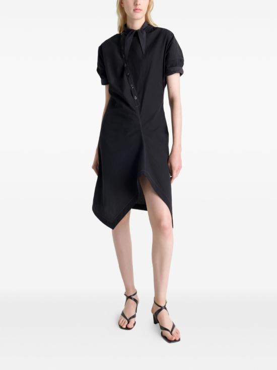 26SS 르메르 미디 원피스 DR1158 LF1399 999 BLACK DOM - LEMAIRE