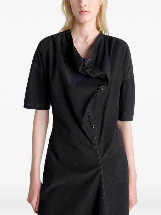 26SS 르메르 미디 원피스 DR1158 LF1399 999 BLACK DOM - LEMAIRE