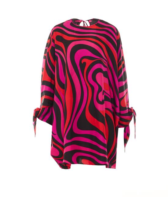 26SS 푸찌 미디 원피스 6HRL55 6H761003 Fuchsia