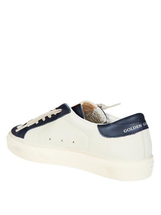 26SS [키즈] 골든구스 스니커즈 GTF00496 F008058 158 DIRTY WHITE DARK BLU PLATINUM 15865 - GOLDEN GOOSE