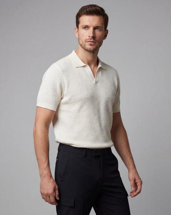 26SS 그랑싸쏘 폴로 티셔츠 58186 18162007 Beige - GRAN SASSO