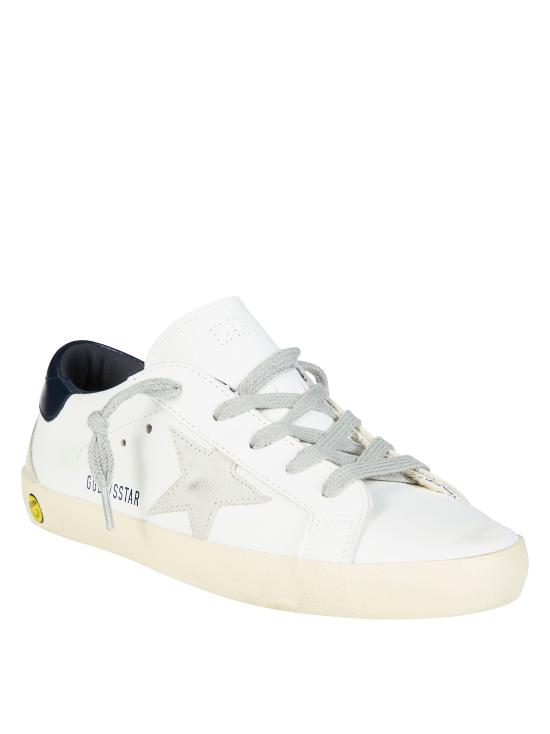 26SS [키즈] 골든구스 SUPER STAR 슈퍼 스타 스니커즈 GYF00102 F000414 103 WHITE ICE NAVY BLUE 10303 BIANCO - GOLDEN GOOSE