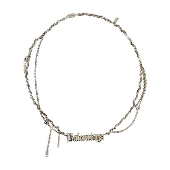 26SS 발렌시아가 목걸이/팬던트 856537 TZ99I 0911 silver
