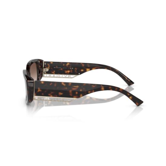 25FW 불가리 선글라스 8259 솔 직사각형 호피무늬 아세테이트 - BVLGARI