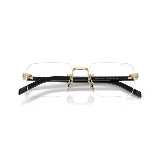 26SS 프라다 선글라스 0Pr D55s 테 없는 직사각형 금속 안경 - PRADA