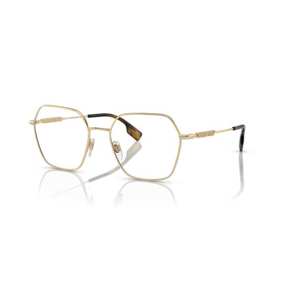 26SS 버버리 선글라스 0Be1381 스퀘어 골드 마감 스틸 안경 - BURBERRY